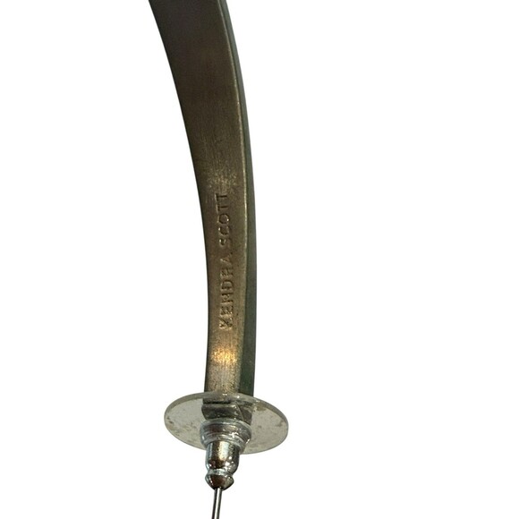 Kendra Scott Avi Hoop Earrings Rhodium-Plated Brass | Classic Silver Tone - Picture 4 of 8